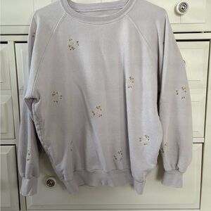 THE GREAT - Floral Embroidered Women's Sweatshirt